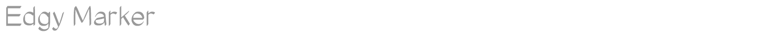 Edgy Marker font preview